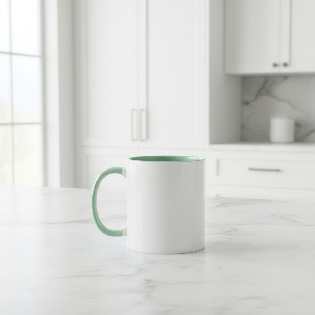 11oz Mint Green Mug Kitchen