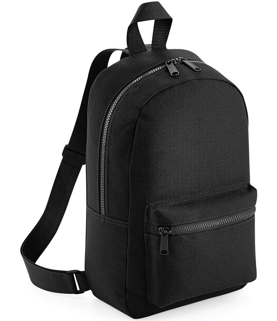 Mini Essential Bagbase Backpack-Black