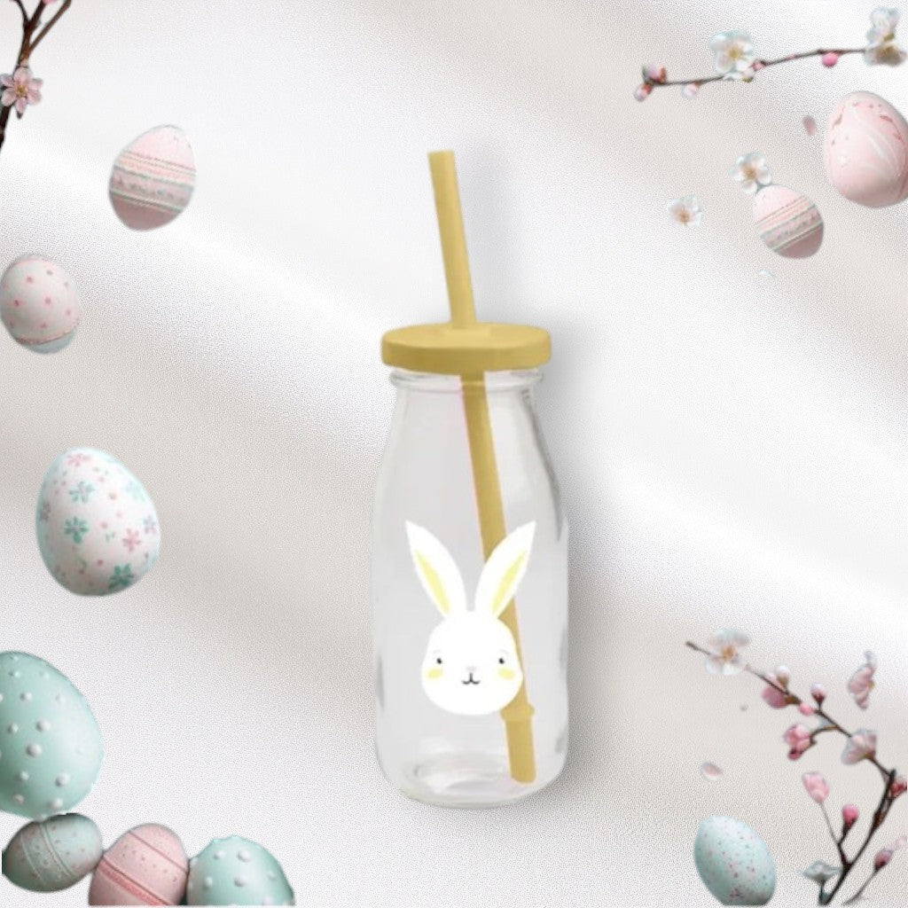 Easter Milk Bottle & Straw