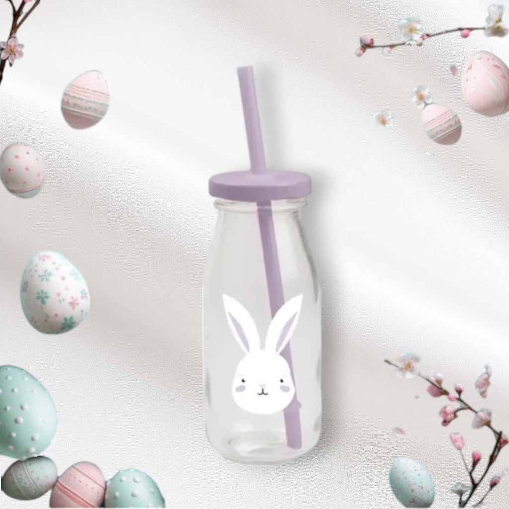 Easter Milk Bottle & Straw