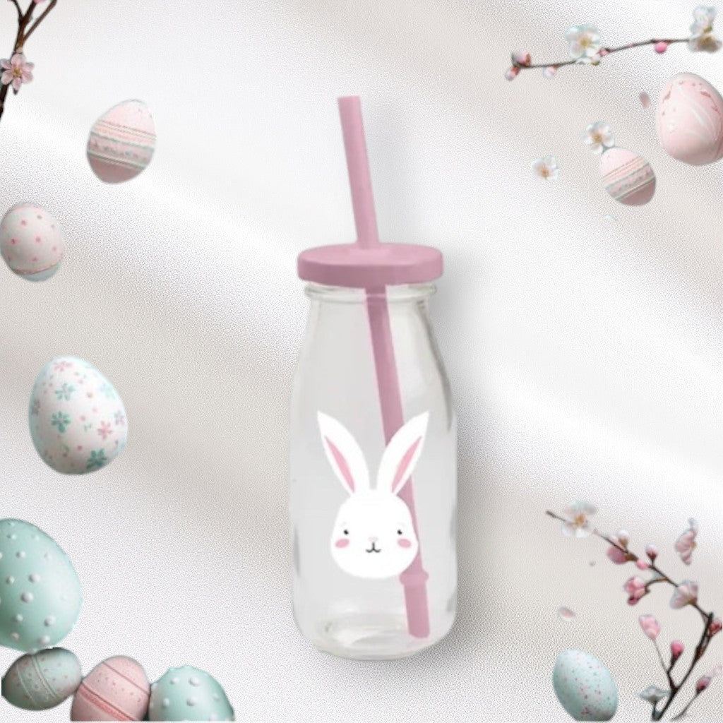 Easter Milk Bottle & Straw