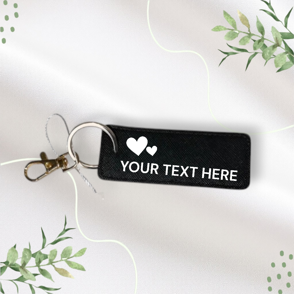 Faux Leather Keyring