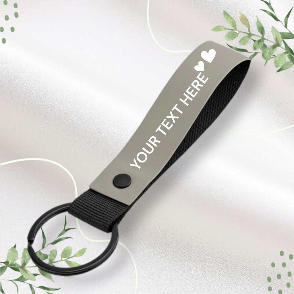 Boutique Matte PU Key Ring