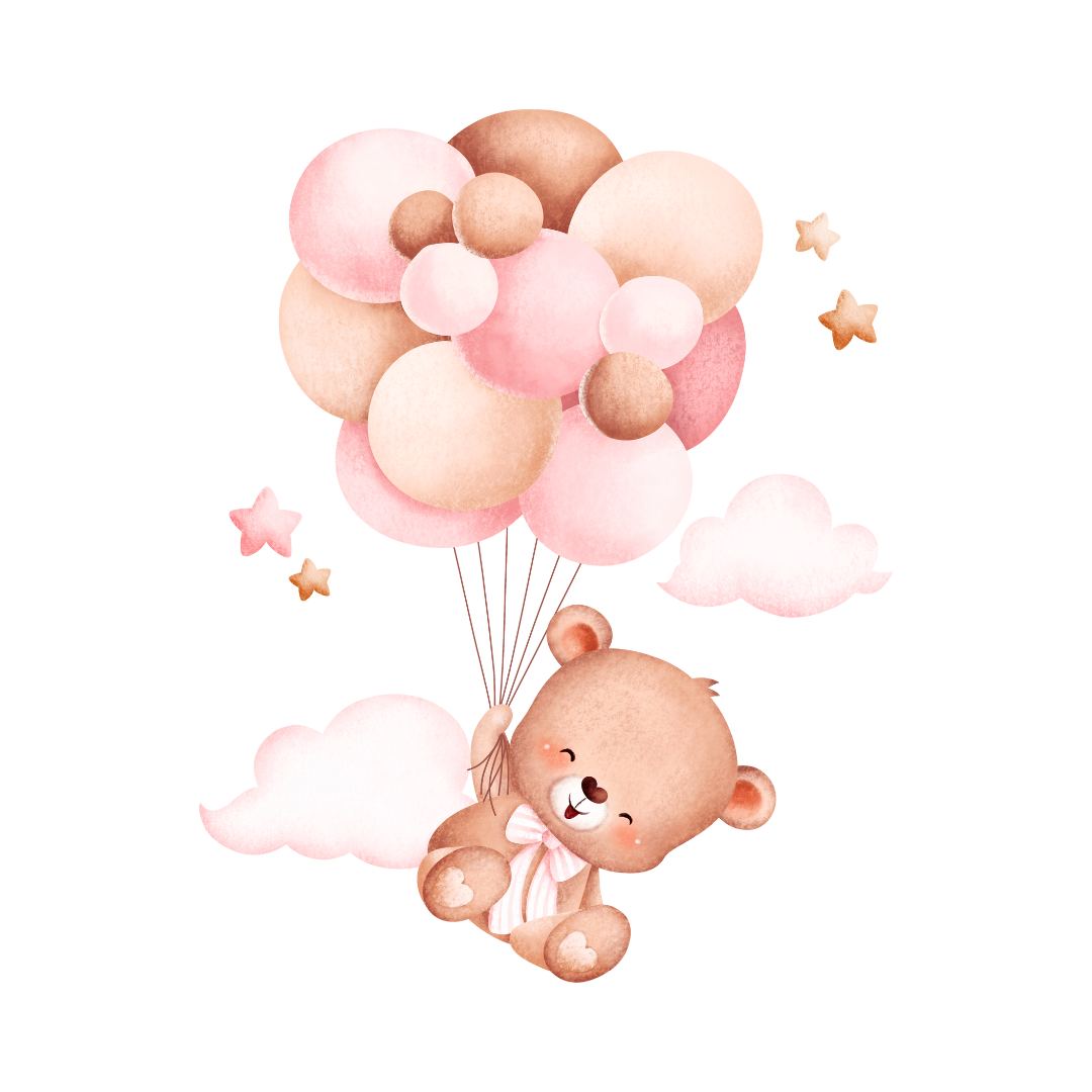 DTF TRANSFER-Pink Balloons Floating