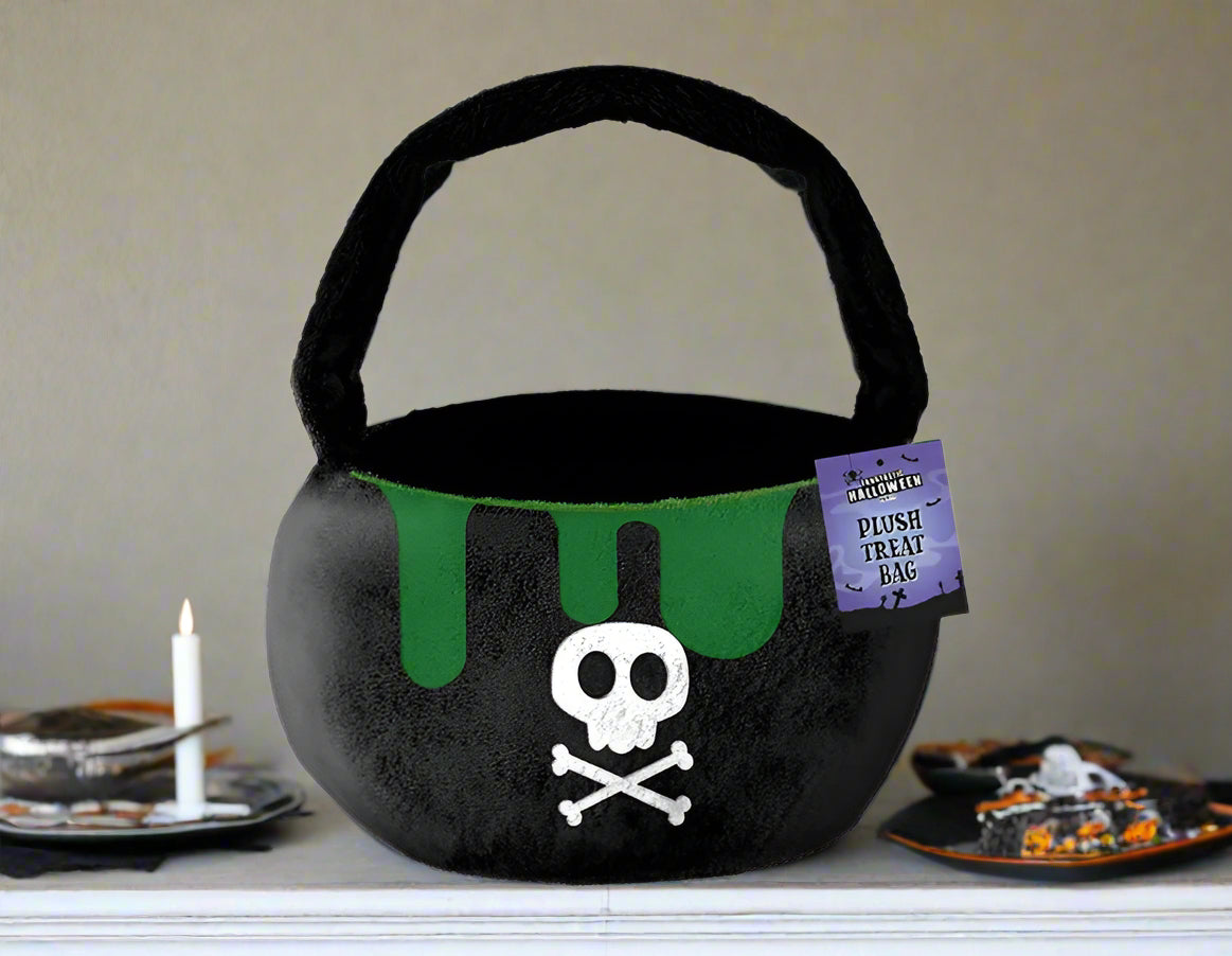 Plush Treat Bucket ( Black )