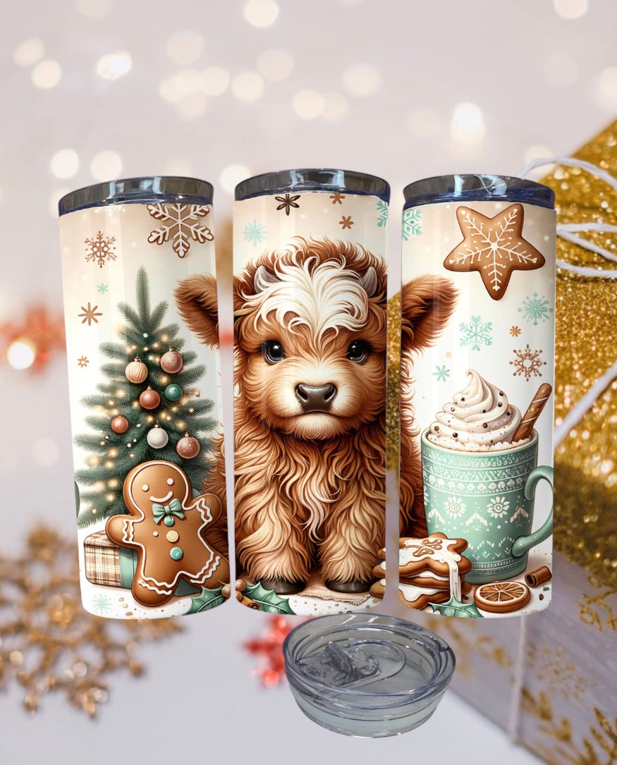 Highland Cow tumbler 20oz (2)