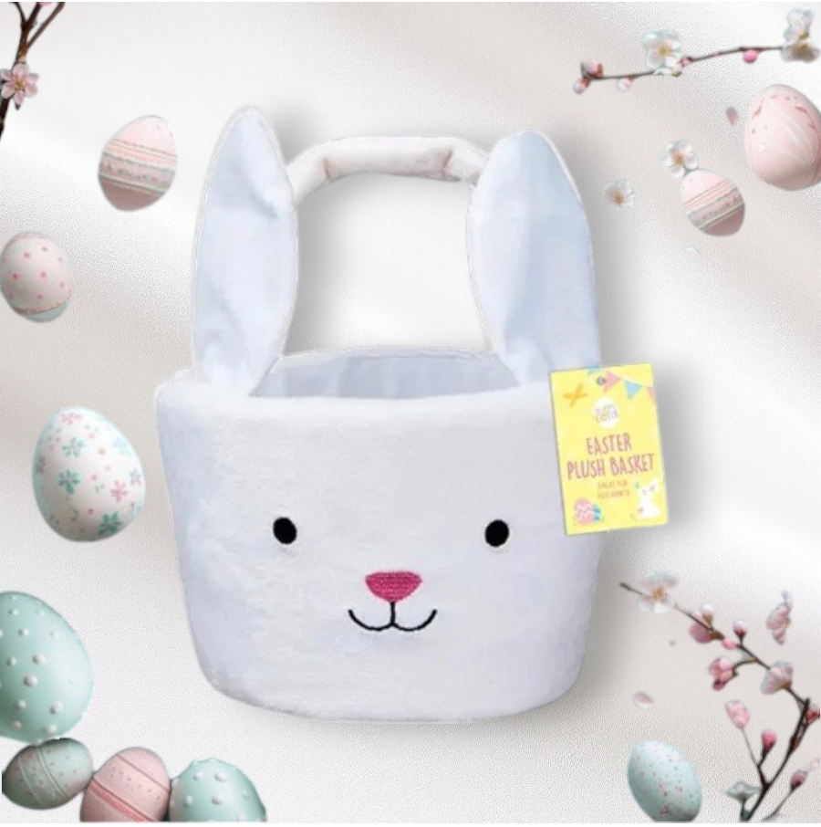 Easter Plush Basket Rabbit