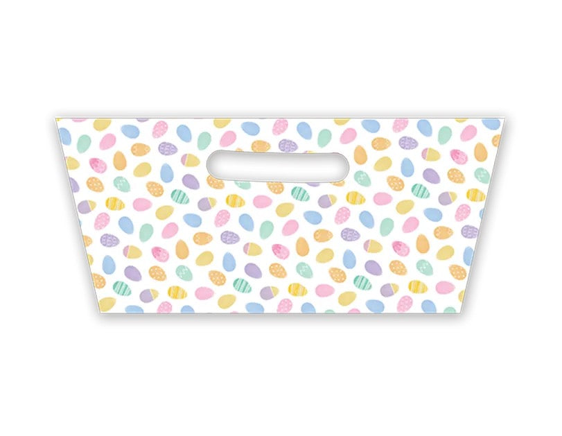 Easter Rectangle Printed Hamper Tray white