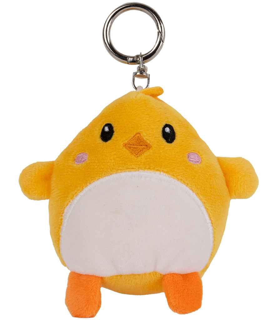 Mumbles Character Keyring chicken and natural fleece bag