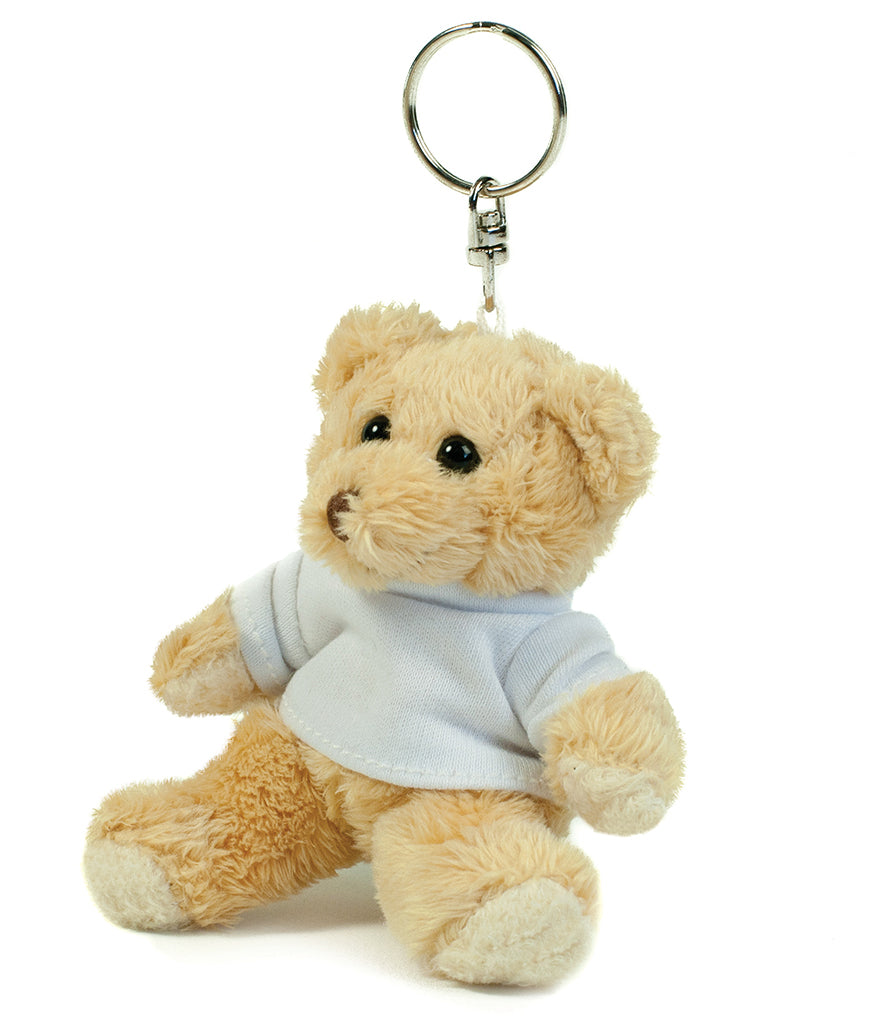 Mumbles Bear Keyring and natural fleece bag