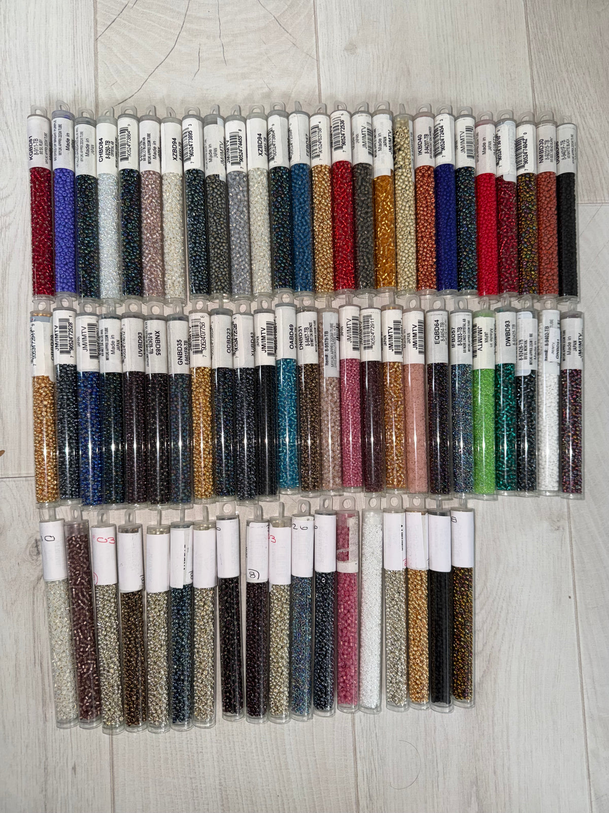 69 X Miyuki Japanese 8/0 Seed Beads Job Lot