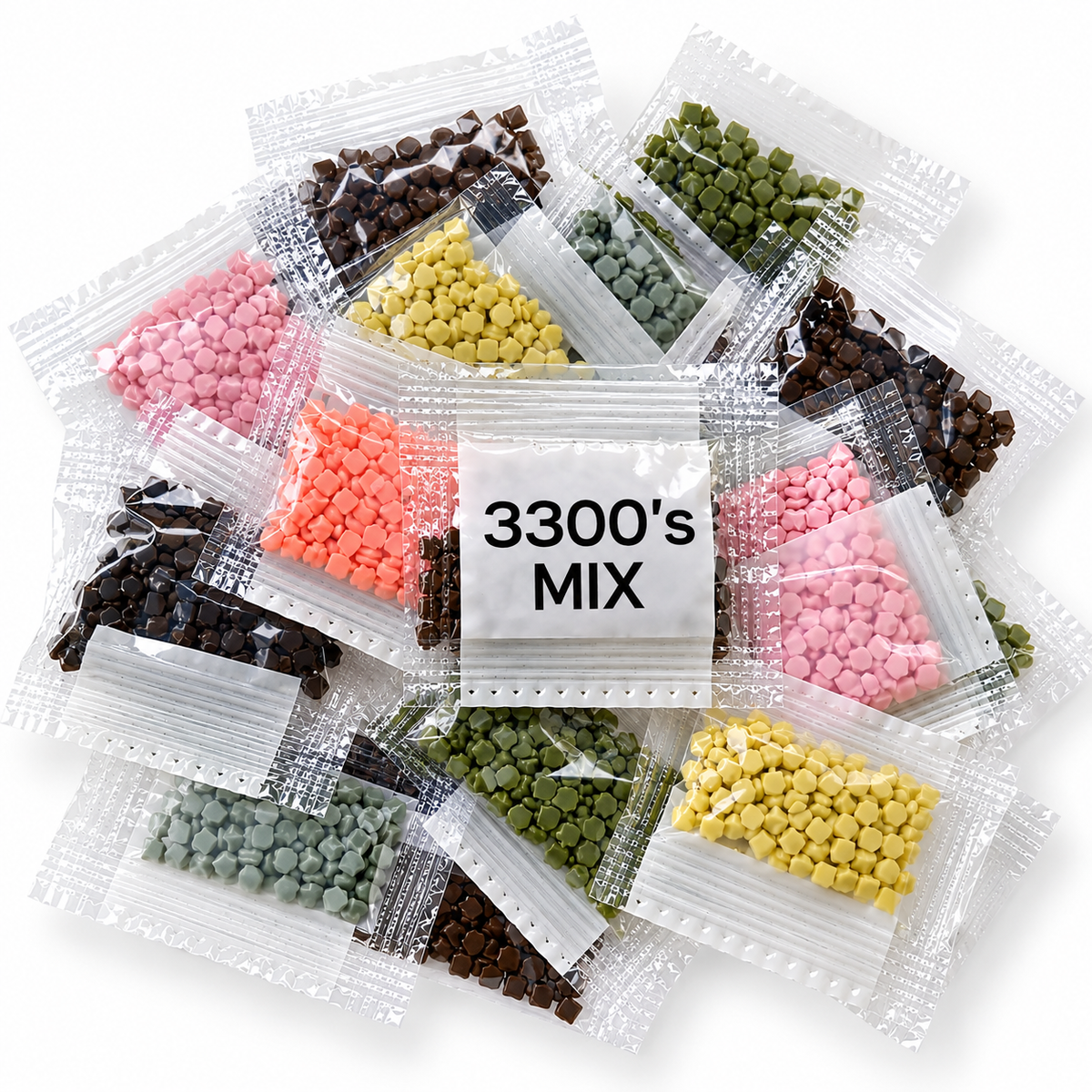 Diamond Painting Square Drills – Mixed 3300’s – 20 Packs