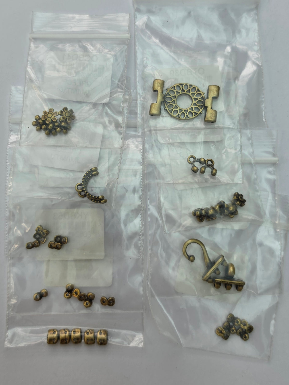 Antique Bronze Jewellery Findings & Connectors – Mixed 10 Pack Lot