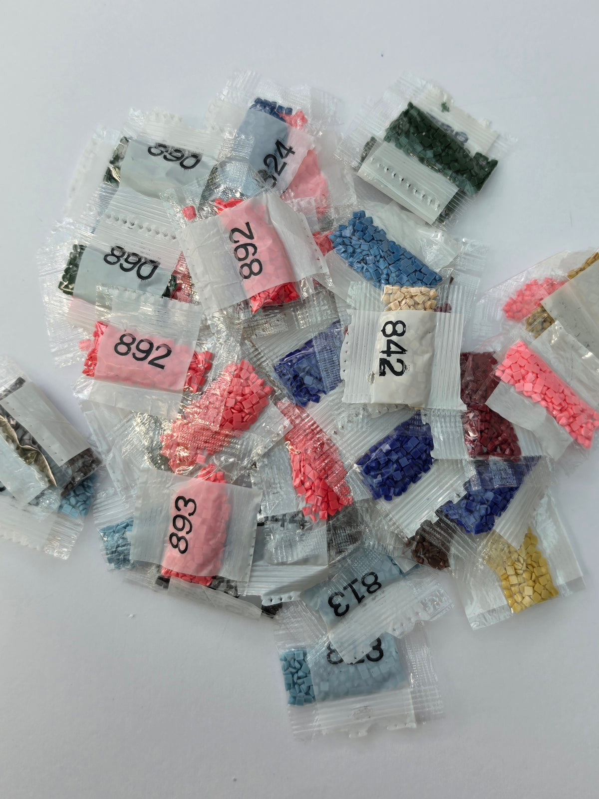Mixed DMC 800-Series Square Diamond Painting Drills – Assorted Colours