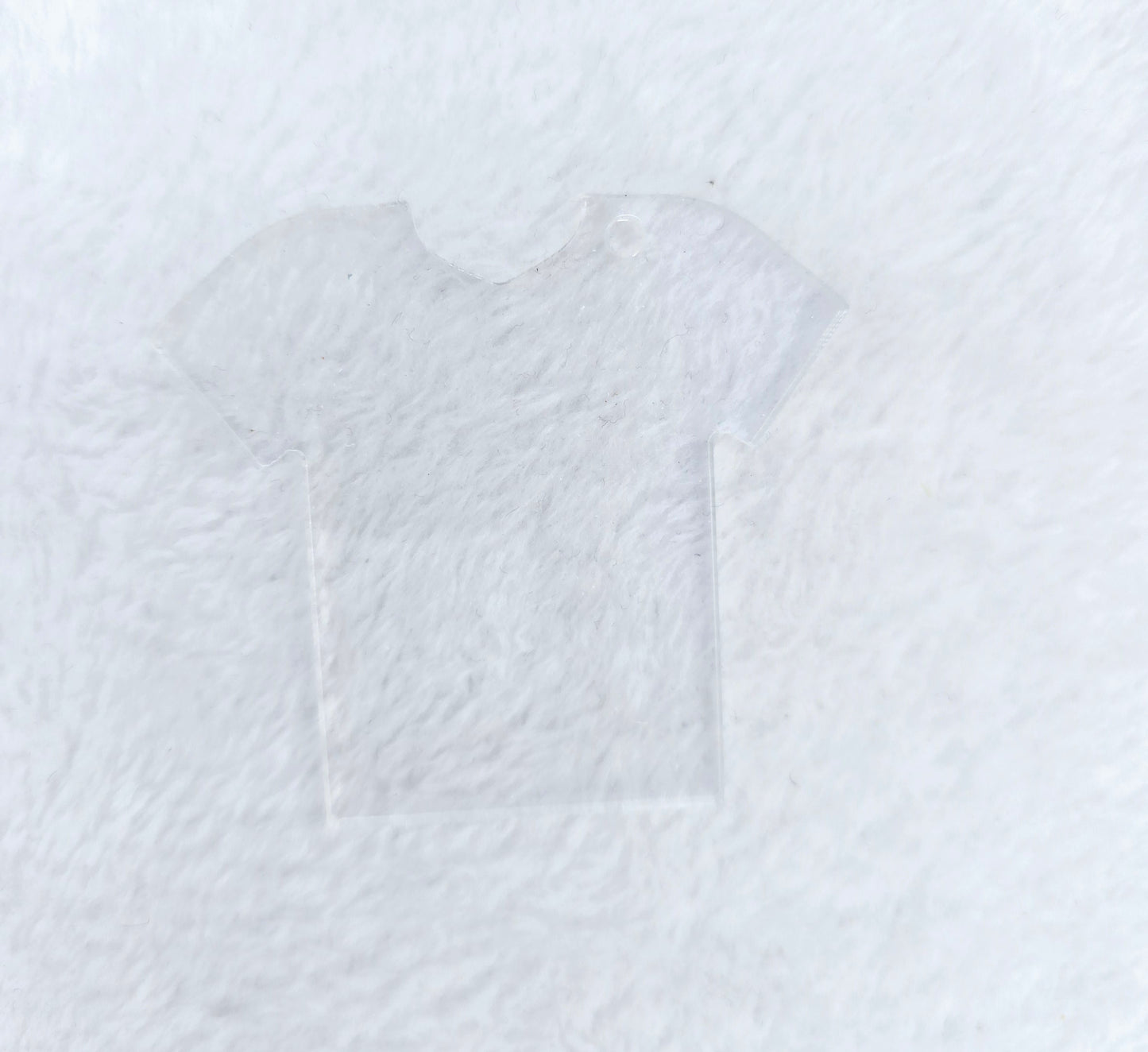 Acrylic Clear Keyring T Shirt