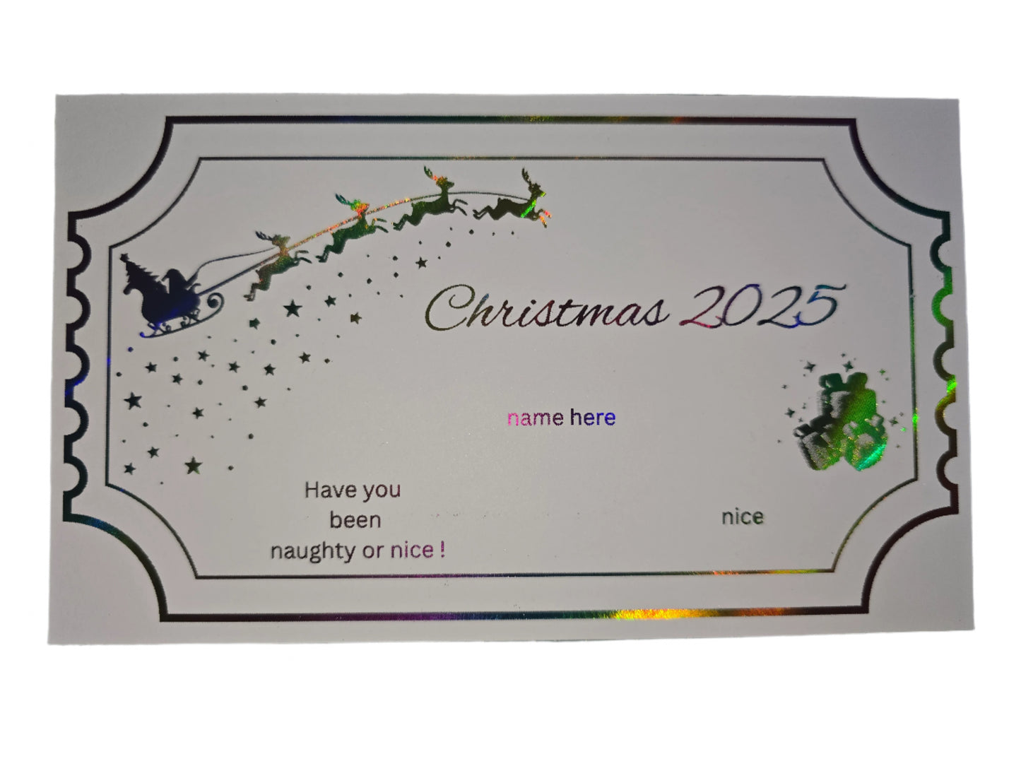 Naughty or Nice ticket 2