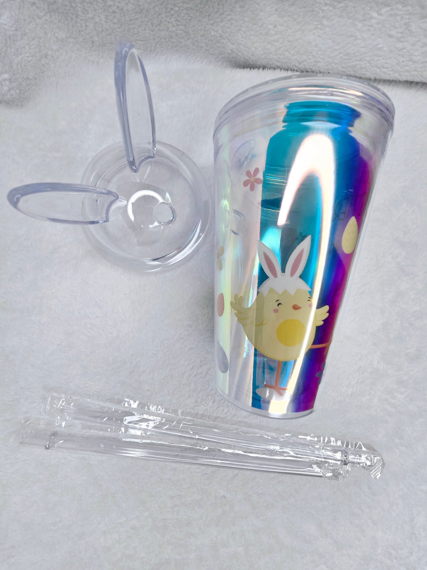 Easter Holographic Tumbler