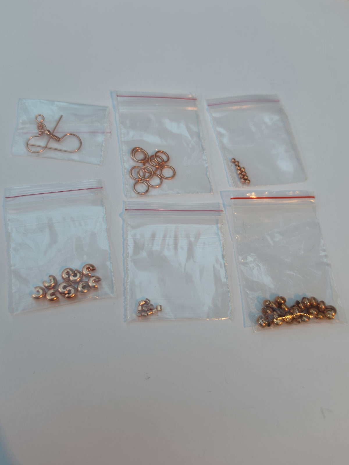 Rose Gold Coloured Jewellery Findings – Mixed Craft Lot