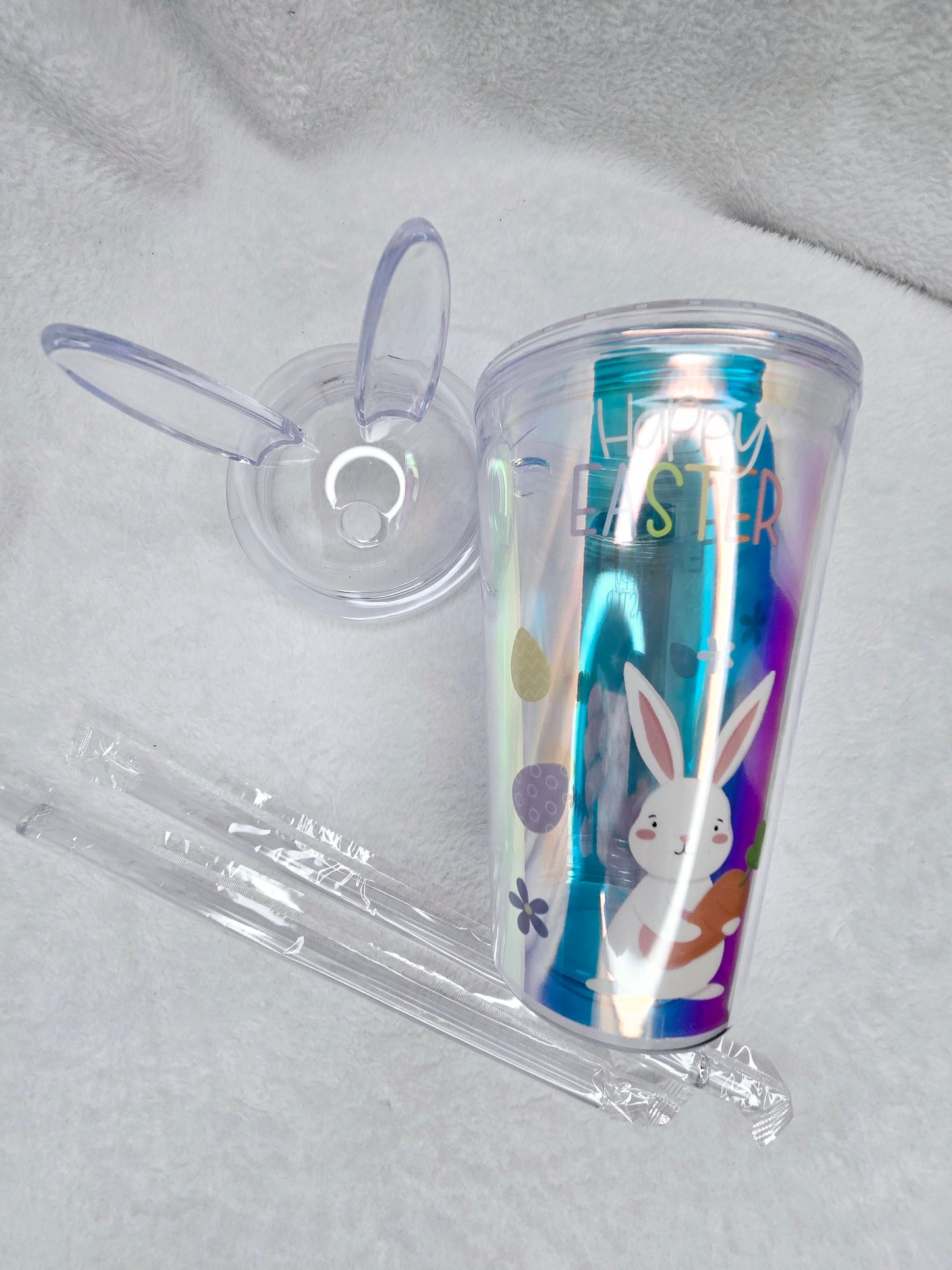 Easter Holographic Tumbler