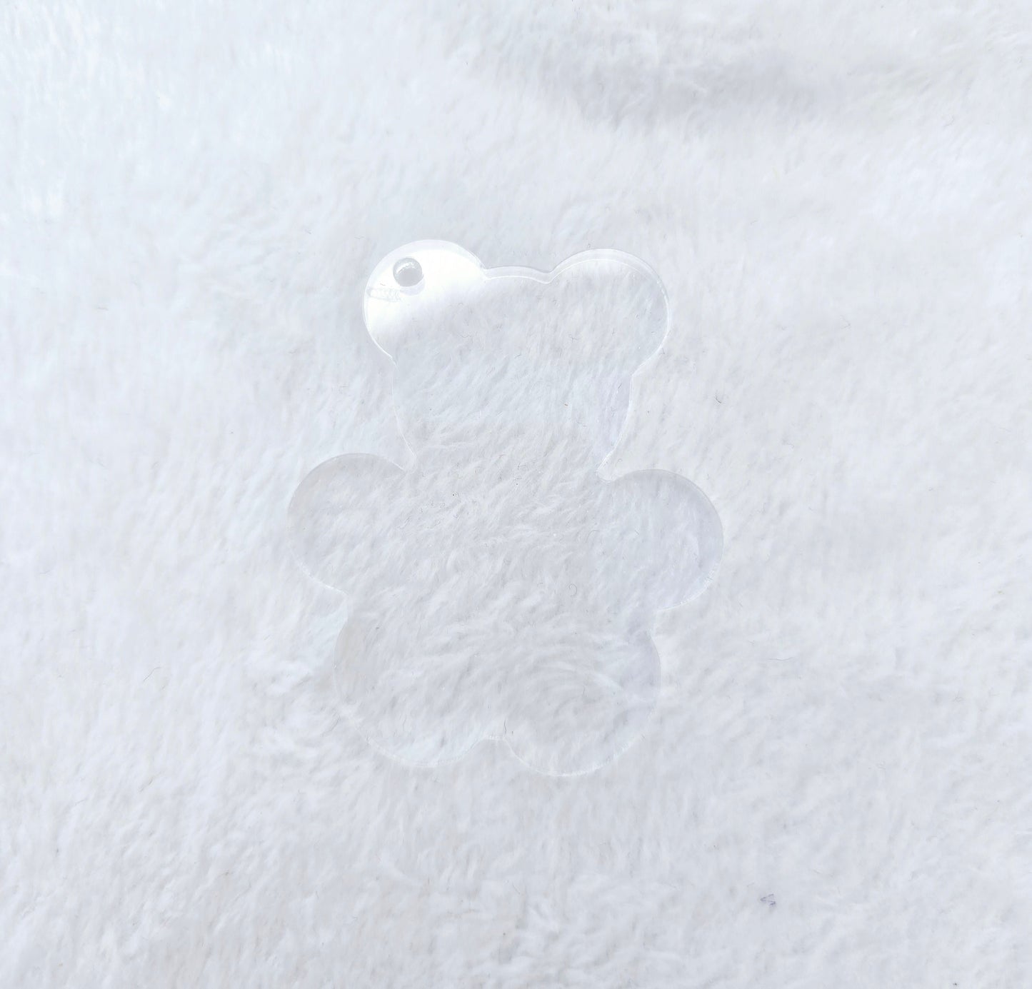 Acrylic clear Bear Keyring