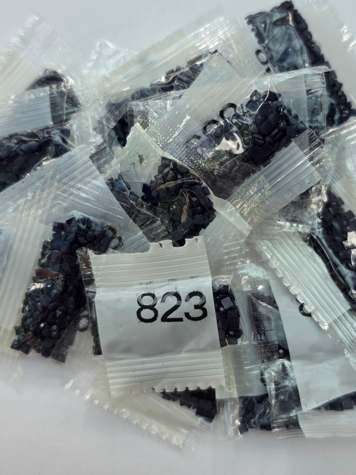 DMC 823 Dark Navy Blue Square Diamond Painting Drills – 21 Packets