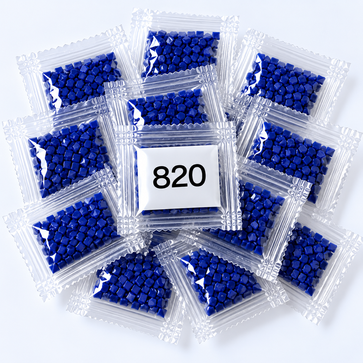 DMC 820 Blue Square Diamond Painting Drills – 12 Bags