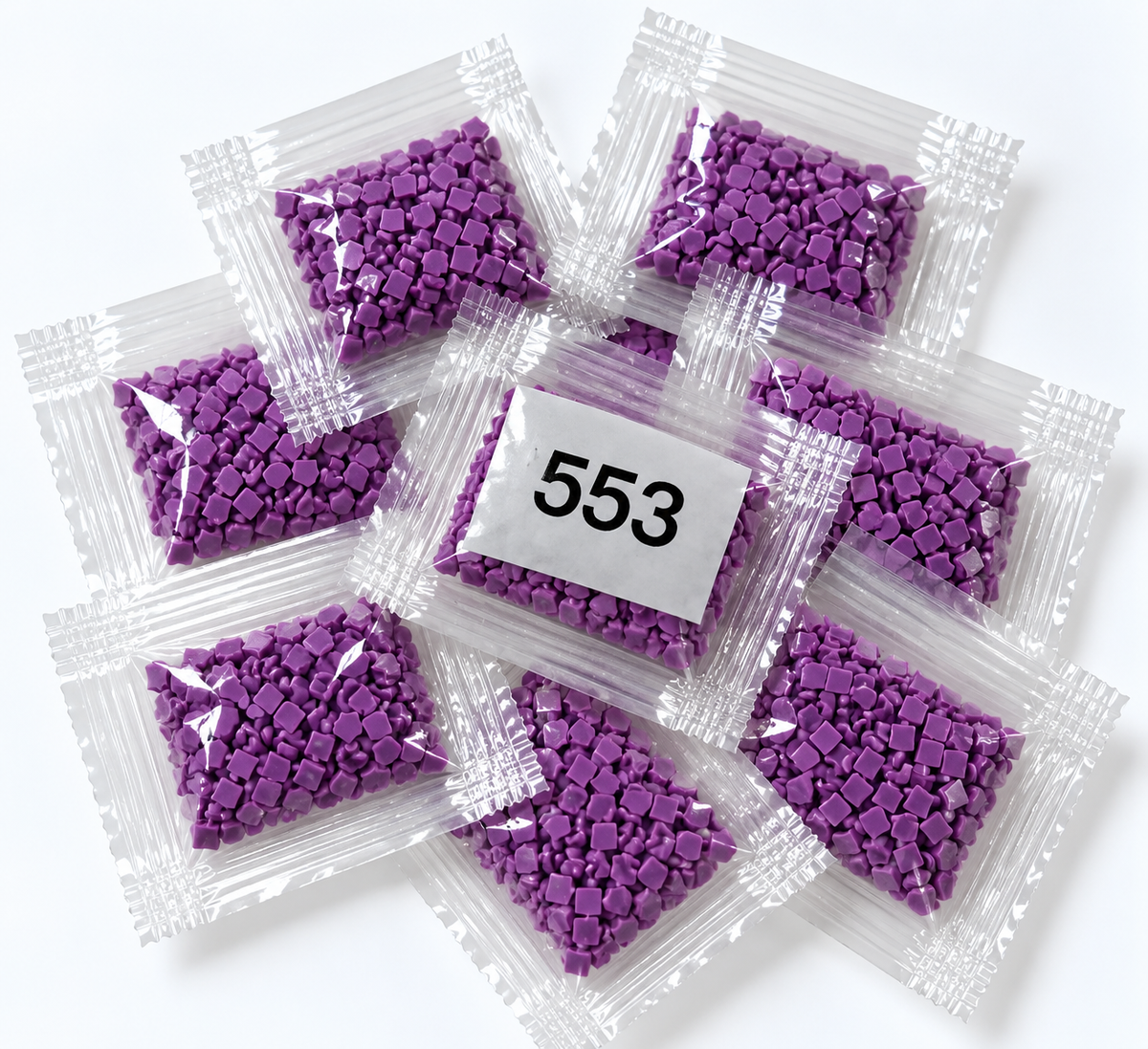 DMC 553 Purple Square Diamond Painting Drills – 8 Bags