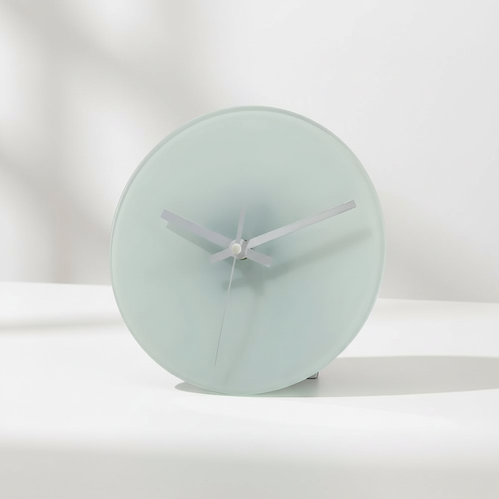 Round Blank Glass Clock