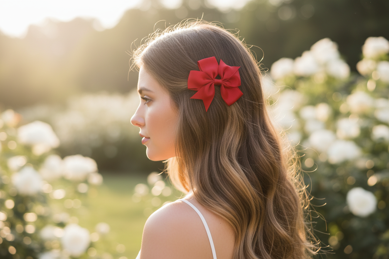 Small Hair Bows Light – 9