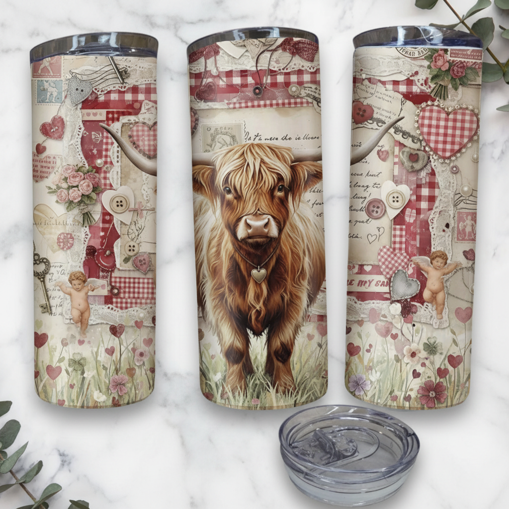 Winnie the Pooh tumbler with marble background