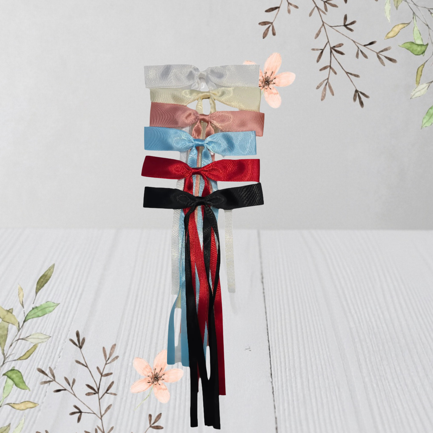 hair bow with long tails