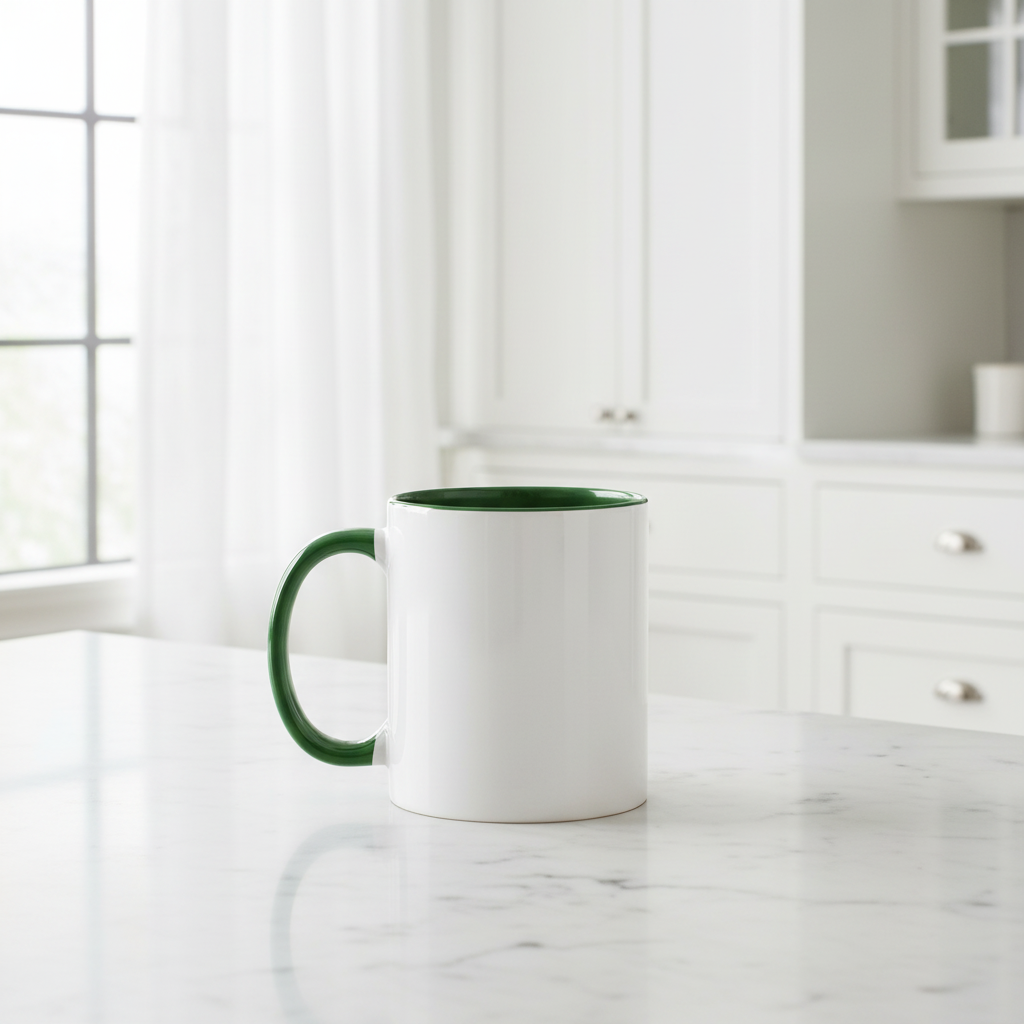 11oz Green Inner Mug Kitchen
