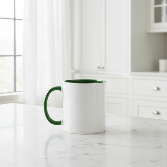 11oz Green Inner Mug Kitchen