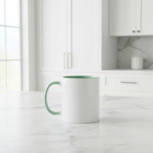 11oz Mint Green Mug Kitchen