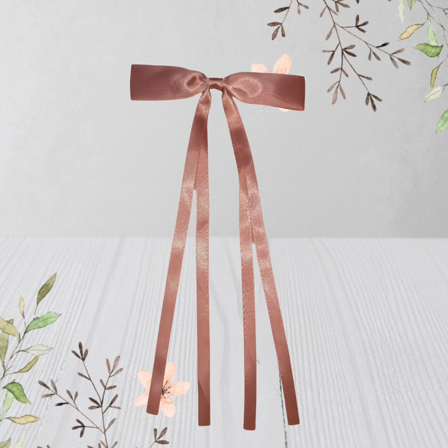 hair bow with long tails