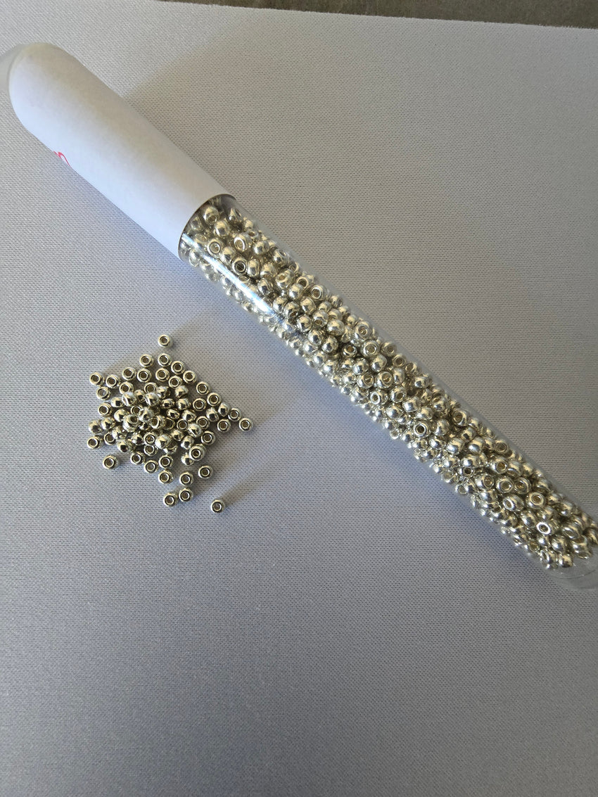 Silver Colour Seed Beads