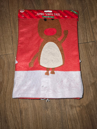 Jumbo fabric santa sacks