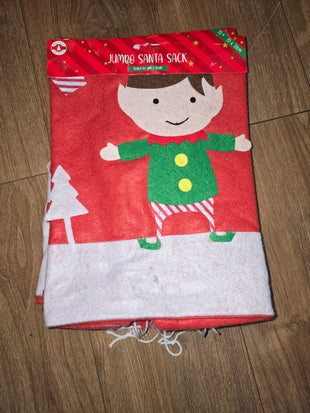 Jumbo fabric santa sacks