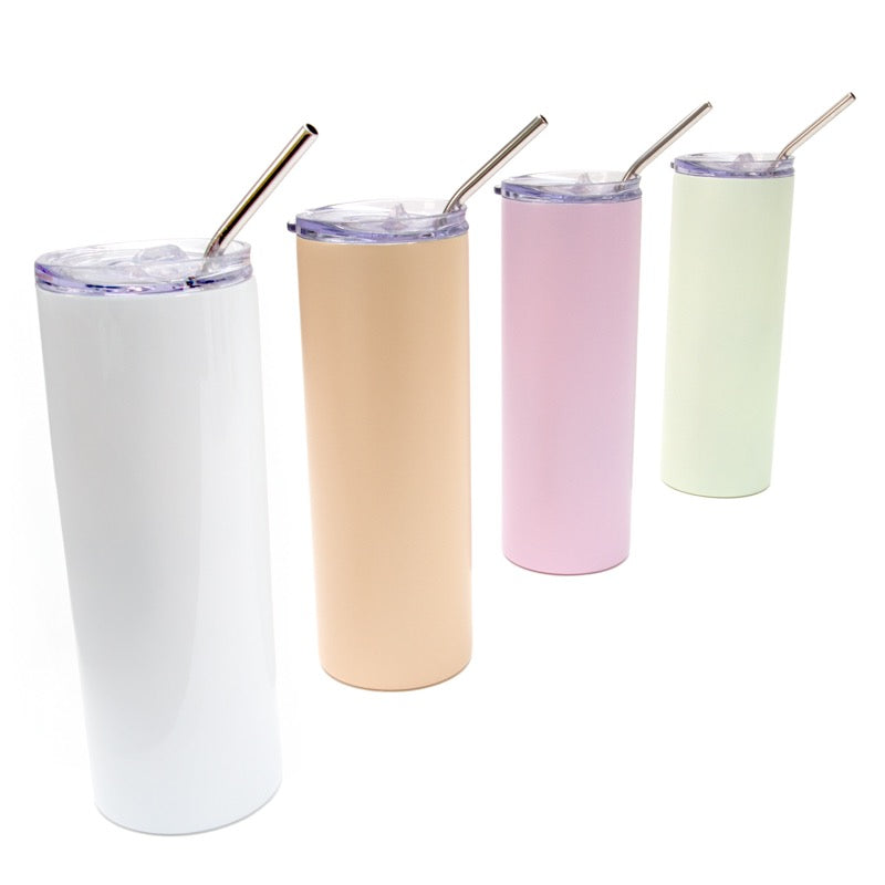 Stainless steel tumbler light purple