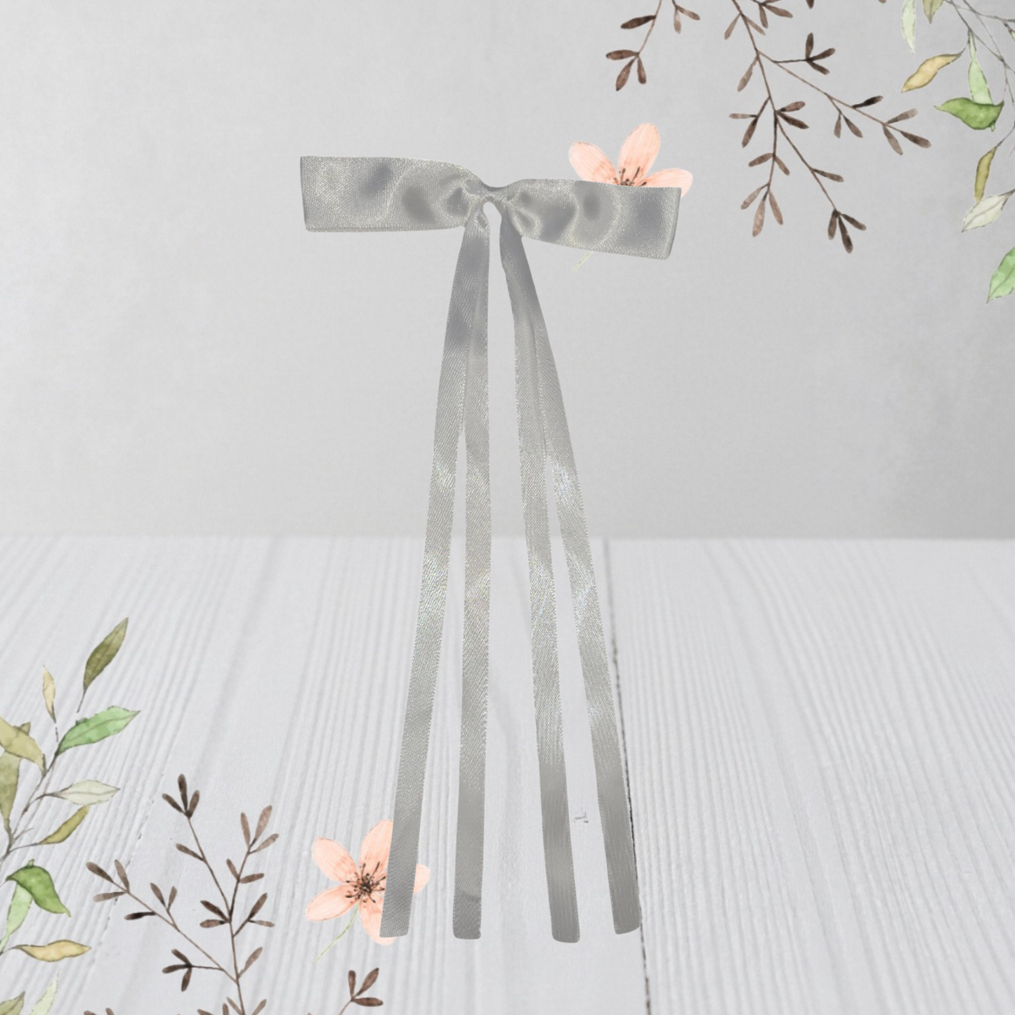 hair bow with long tails