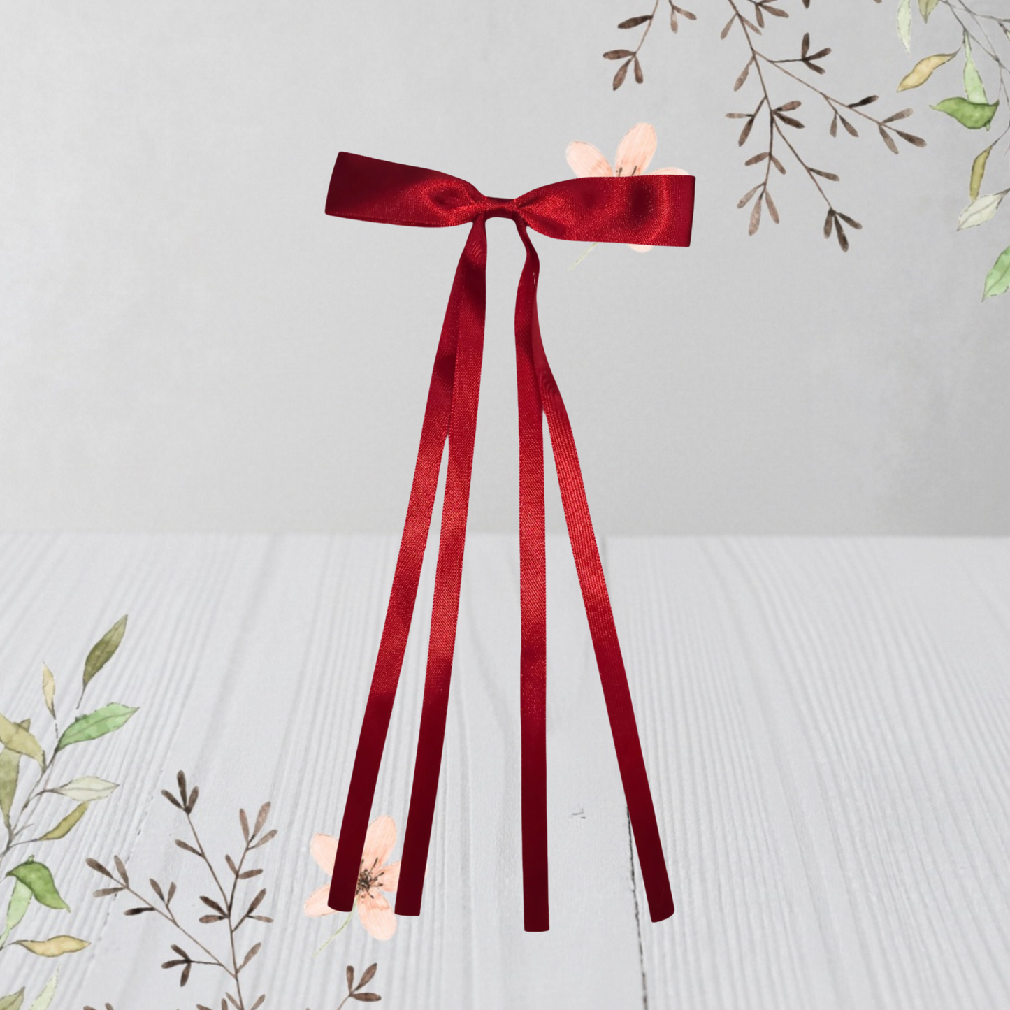 hair bow with long tails