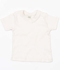 Natural T.Shirt with Poppers 0-18 months