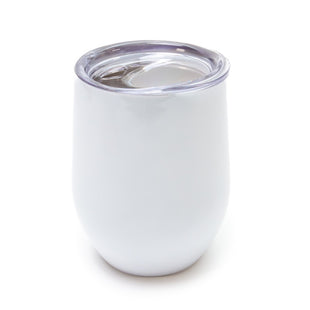 Stemless Wine Tumbler - White