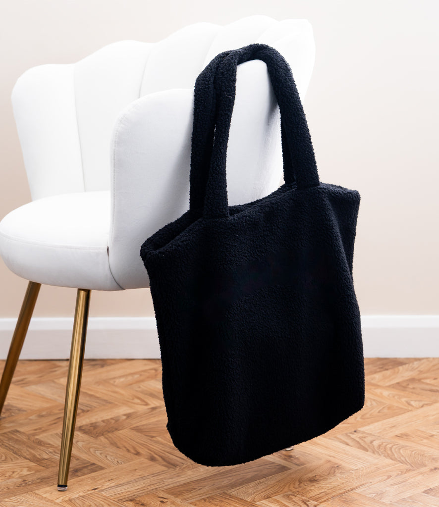 Brand Lab Borg Fleece Shopper Tote Bag