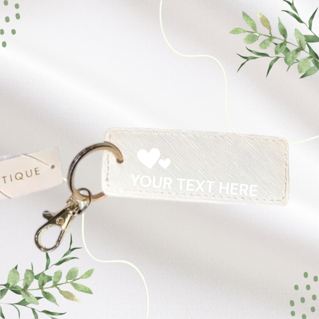 Faux Leather Keyring
