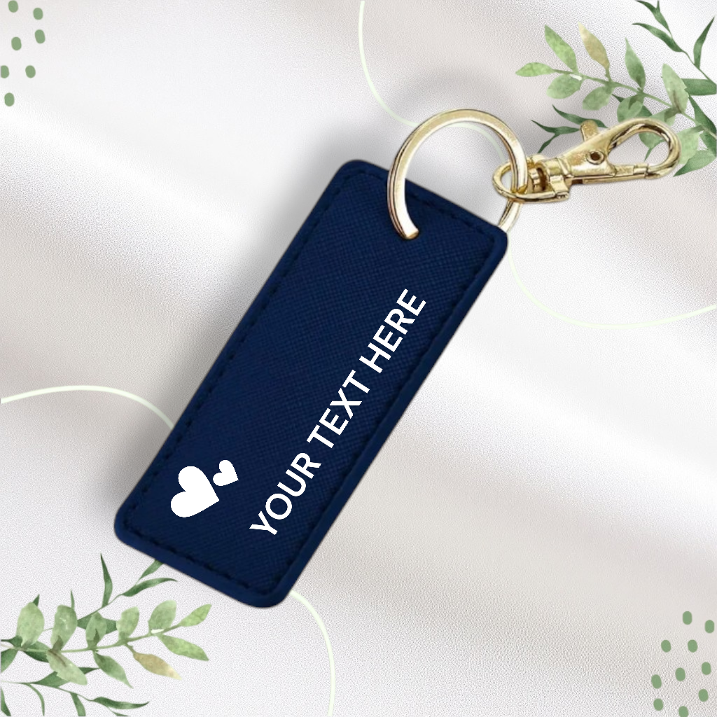 Faux Leather Keyring