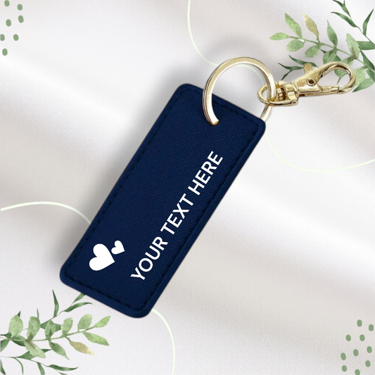 Faux Leather Keyring