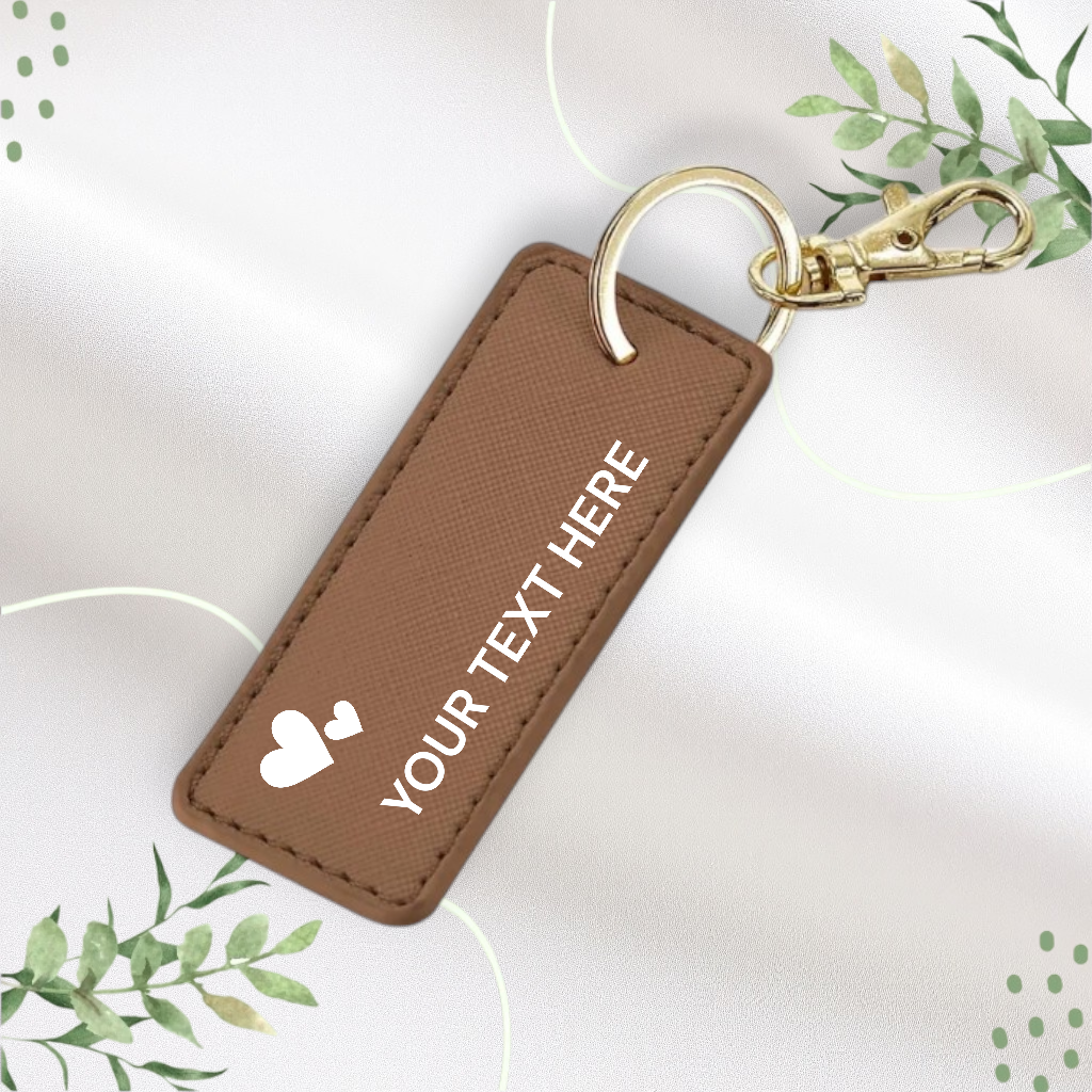 Faux Leather Keyring