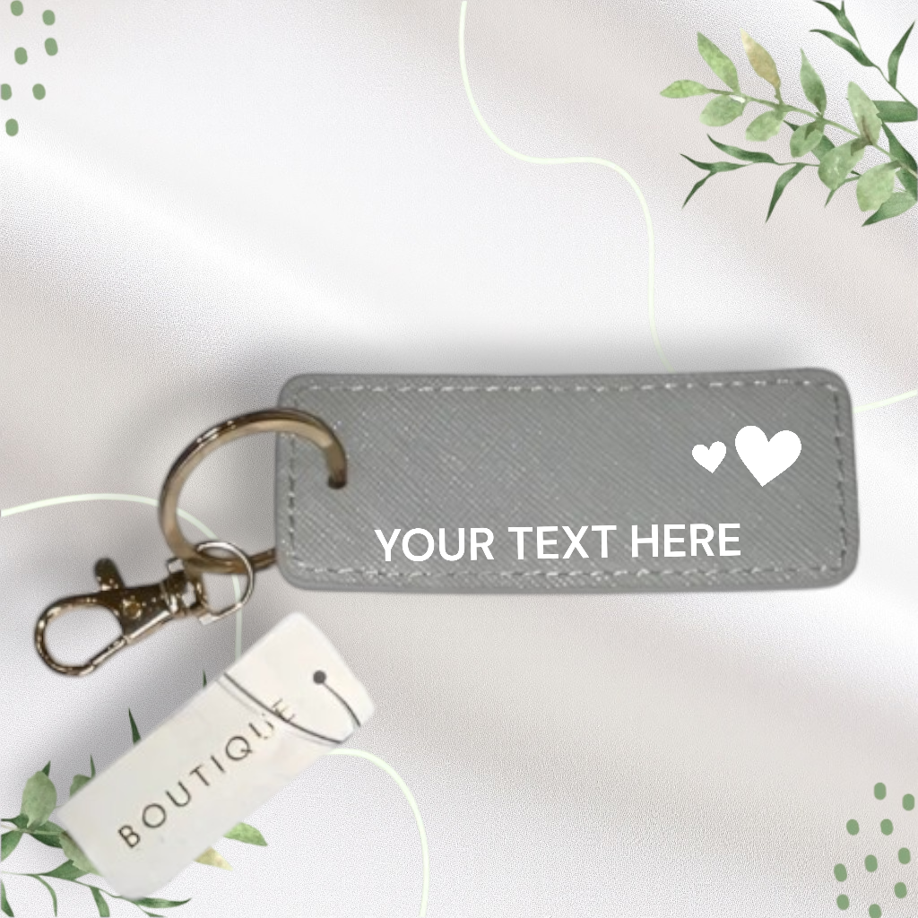 Faux Leather Keyring