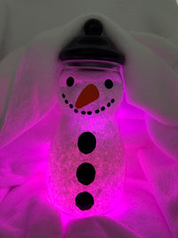 snowman sweet jar